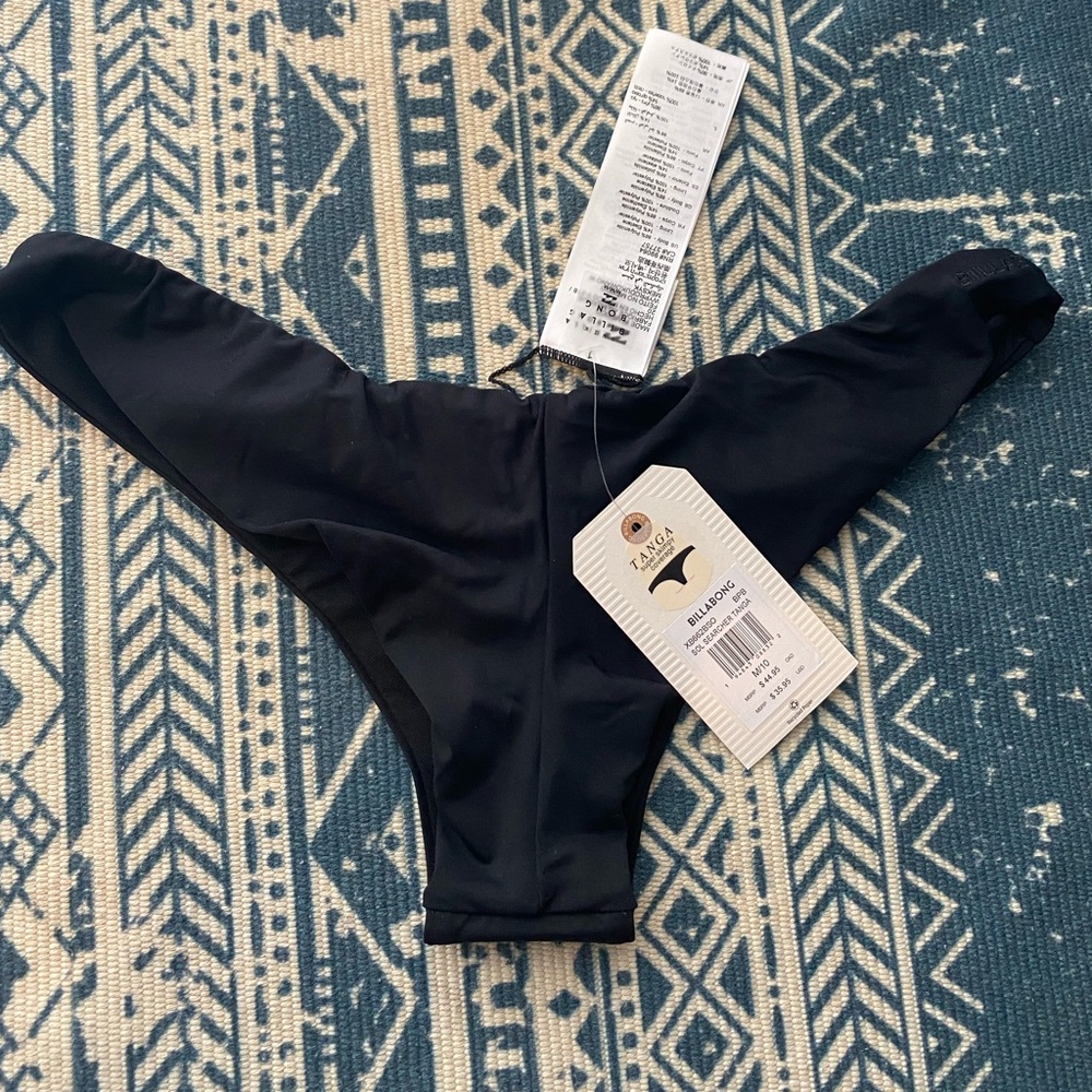 billabong tanga super skimpy sol searcher coverage black size M/10